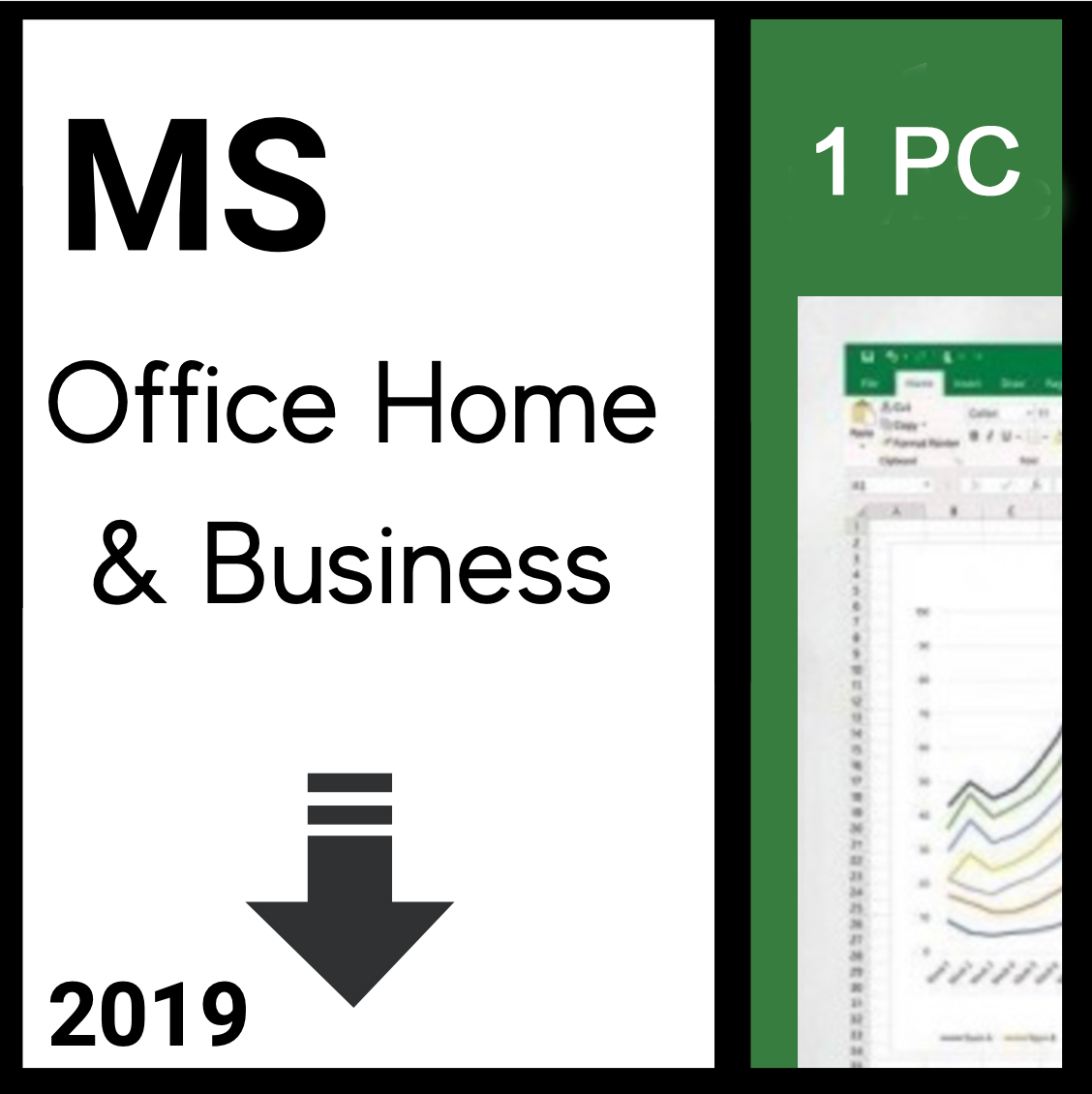 MS Office Home & Business 2019 32-bit/x64 1PC user license - Download
